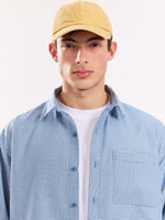 Load image into Gallery viewer, Blue Checkered Oversized Cropped Shirt