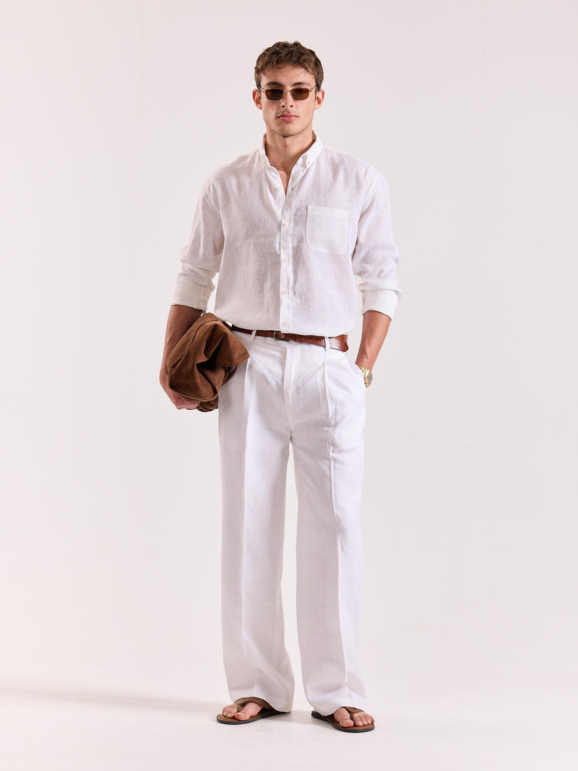 White Linen Shirt