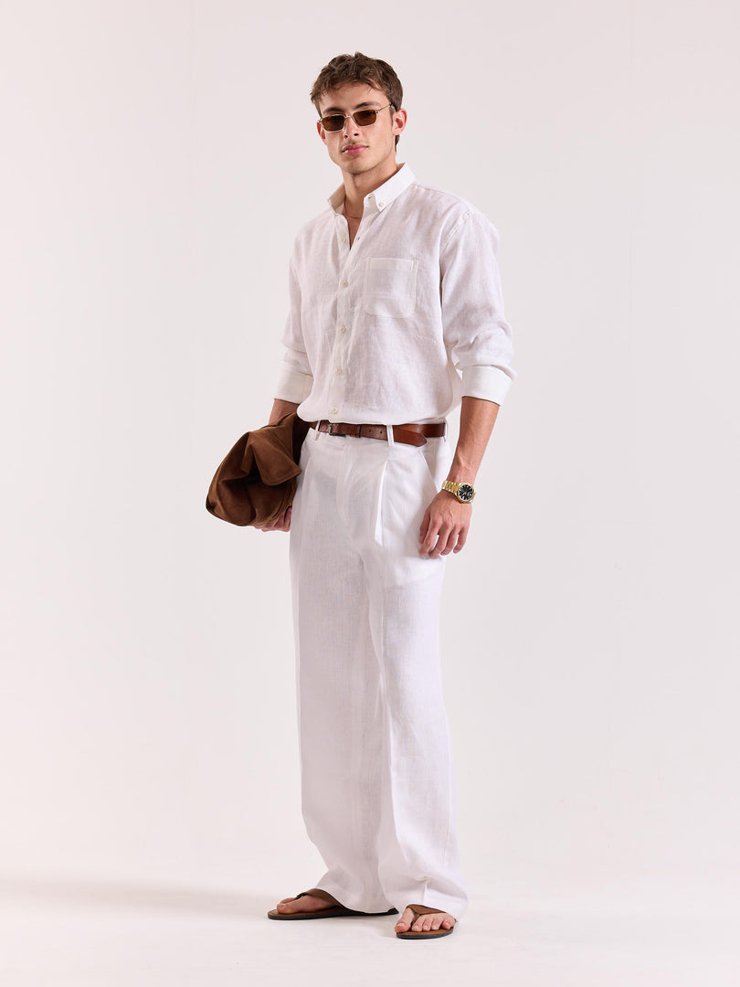 White Linen Shirt
