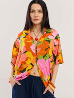 Load image into Gallery viewer, Citrus Bloom Wrinkled Shirt