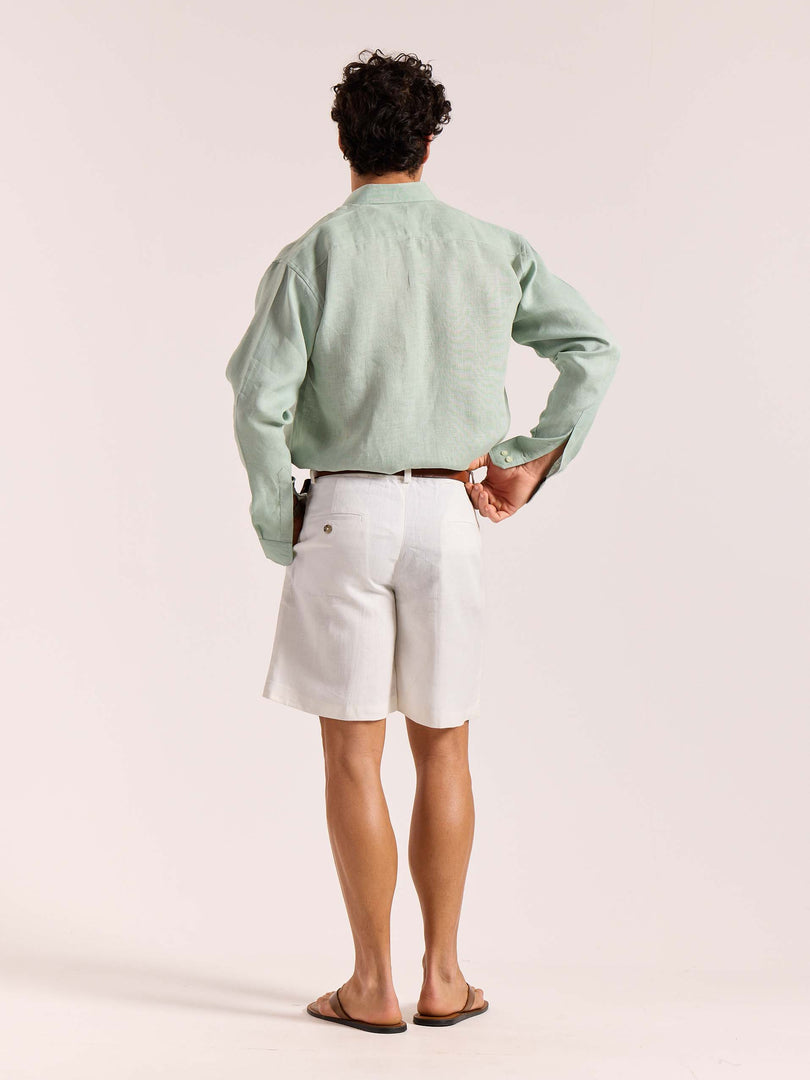 Sage Green Linen Pullover