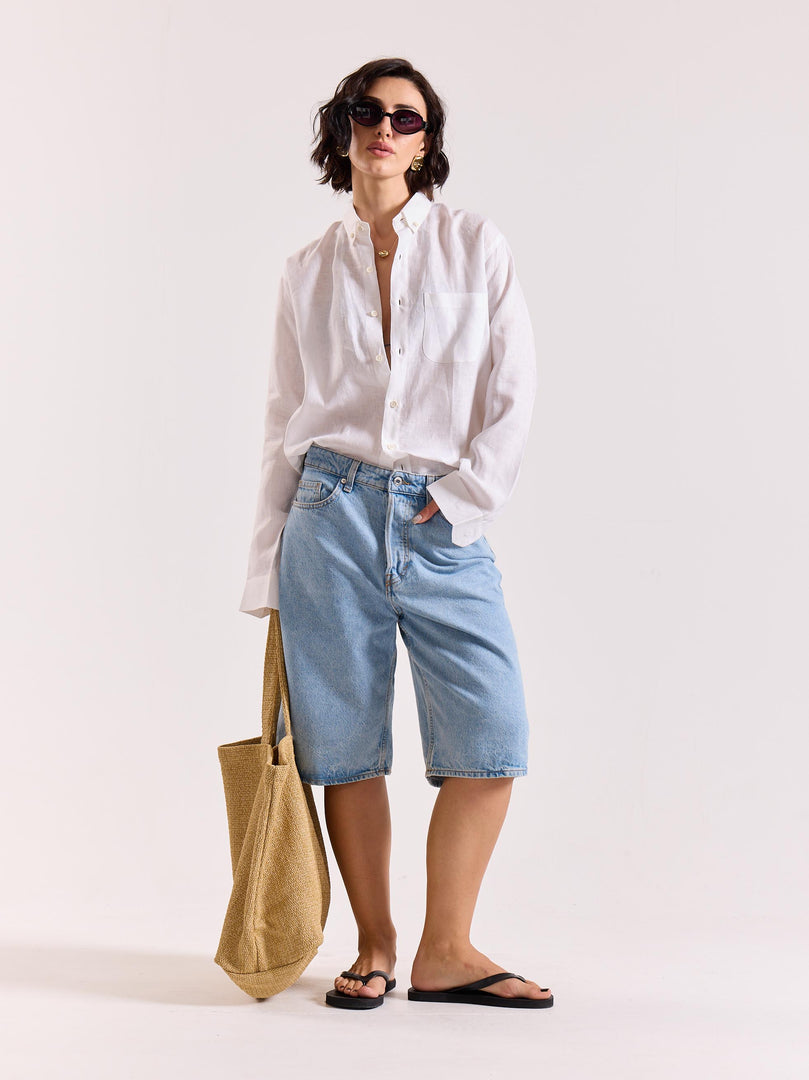 White Linen Shirt