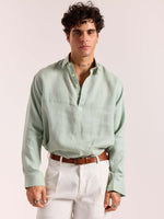 Load image into Gallery viewer, Sage Green Linen Pullover