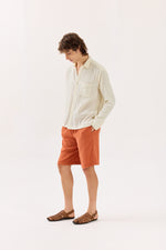 Load image into Gallery viewer, Off White Gauze Holiday Shirt
