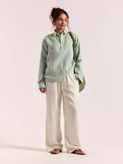 Sage Green Linen Pullover