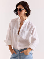Load image into Gallery viewer, White Linen Shirt
