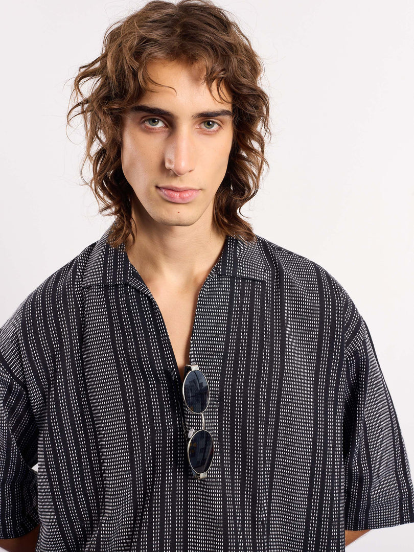 Black Kantha Pullover