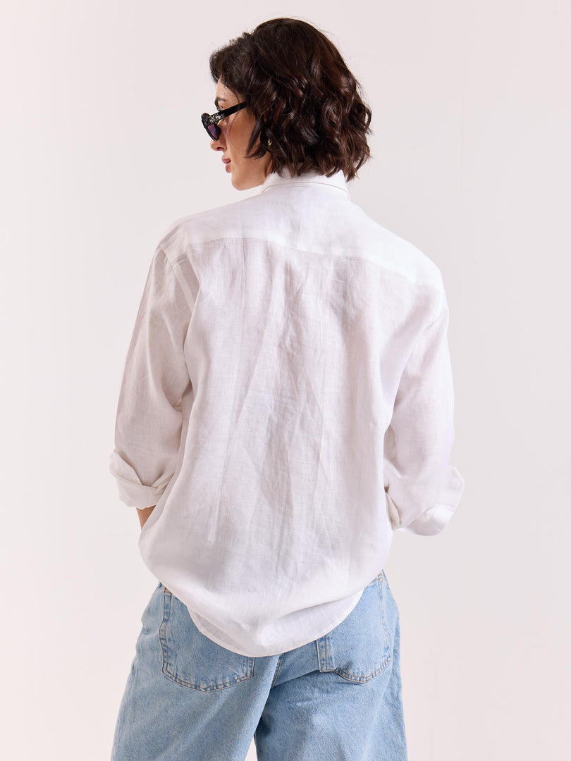 White Linen Shirt