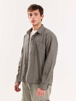 Load image into Gallery viewer, Black &amp; Beige Checkered Cropped Shirt