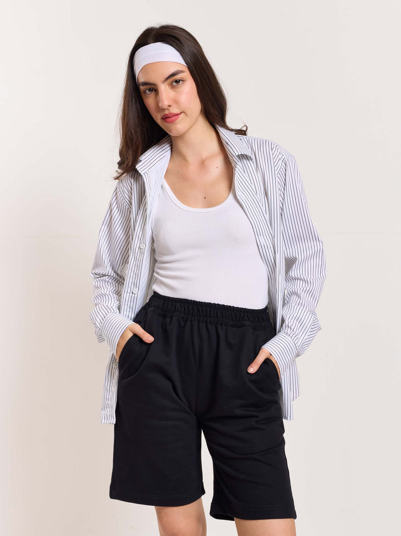 Black Sweatshorts