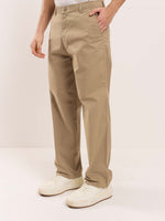 Load image into Gallery viewer, Khaki Loose Fit Twill Trousers
