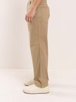 Load image into Gallery viewer, Khaki Loose Fit Twill Trousers
