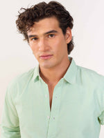 Load image into Gallery viewer, Relaxed Fit Green Striped Shirt
