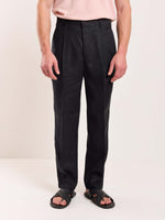 Load image into Gallery viewer, Black Linen Trousers

