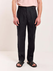 Black Linen Trousers