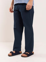 Load image into Gallery viewer, Dark Blue Loose Fit Twill Trousers
