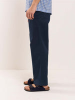 Load image into Gallery viewer, Dark Blue Loose Fit Twill Trousers
