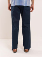 Load image into Gallery viewer, Dark Blue Loose Fit Twill Trousers
