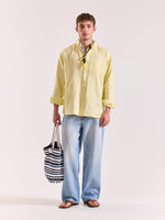 Load image into Gallery viewer, Butter Yellow Irish Linen Shirt