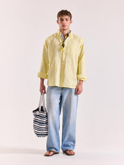 Butter Yellow Irish Linen Shirt