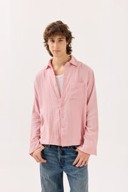 Pastel Pink Gauze Holiday Shirt