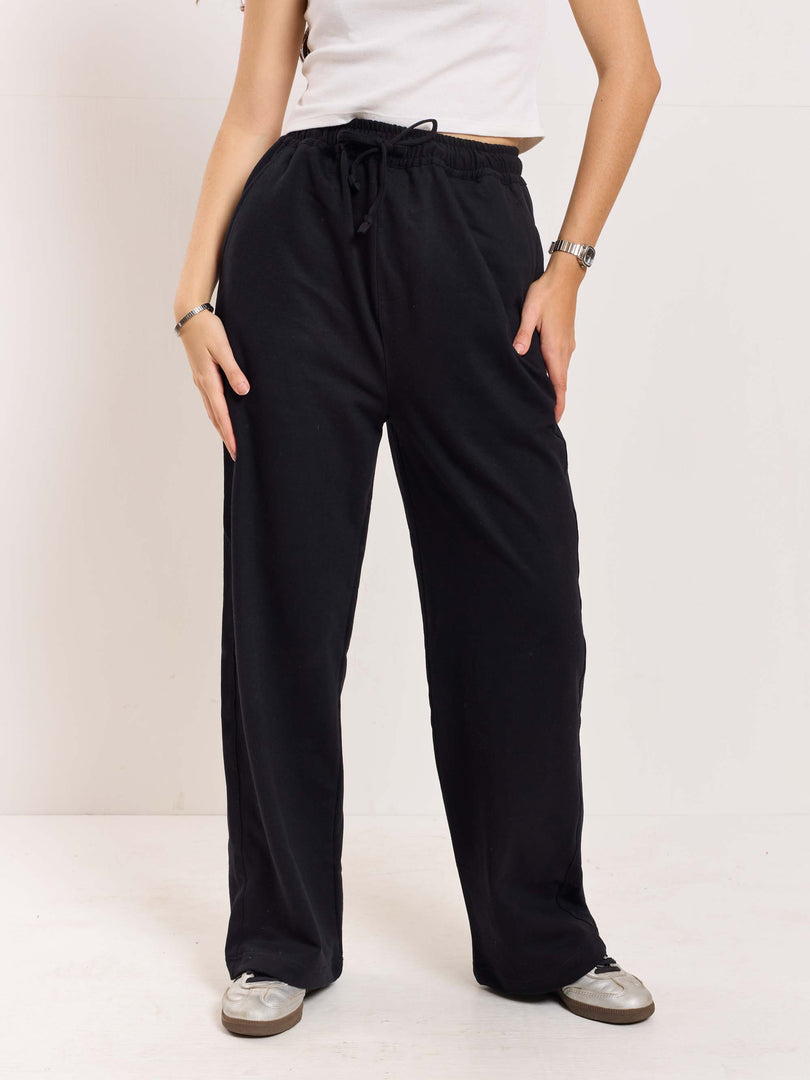 Loose Fit Black Sweatpants