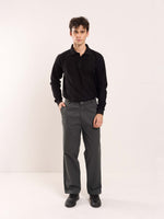 Load image into Gallery viewer, Grey Loose Fit Twill Trousers
