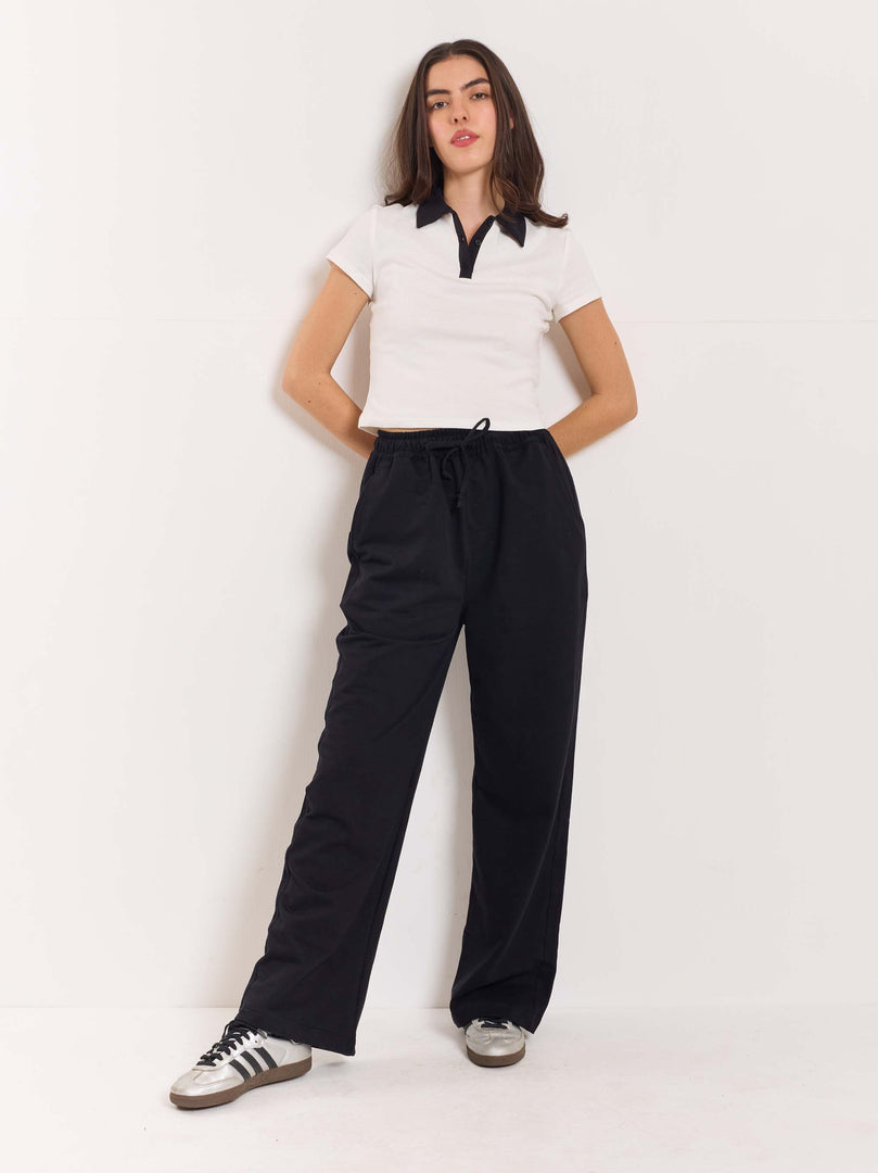 Loose Fit Black Sweatpants