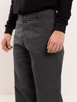Load image into Gallery viewer, Grey Loose Fit Twill Trousers
