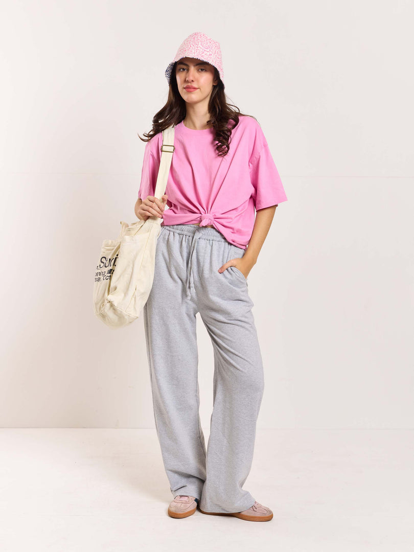 Loose Fit Marl Grey Sweatpants