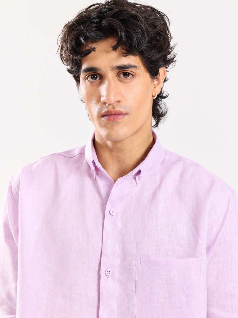 Lavender Irish Linen Shirt