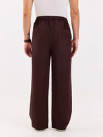 Load image into Gallery viewer, Coffee Brown Linen Pull-on Pants
