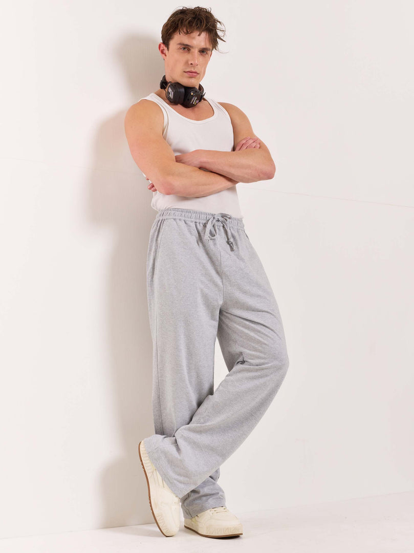 Loose Fit Marl Grey Sweatpants