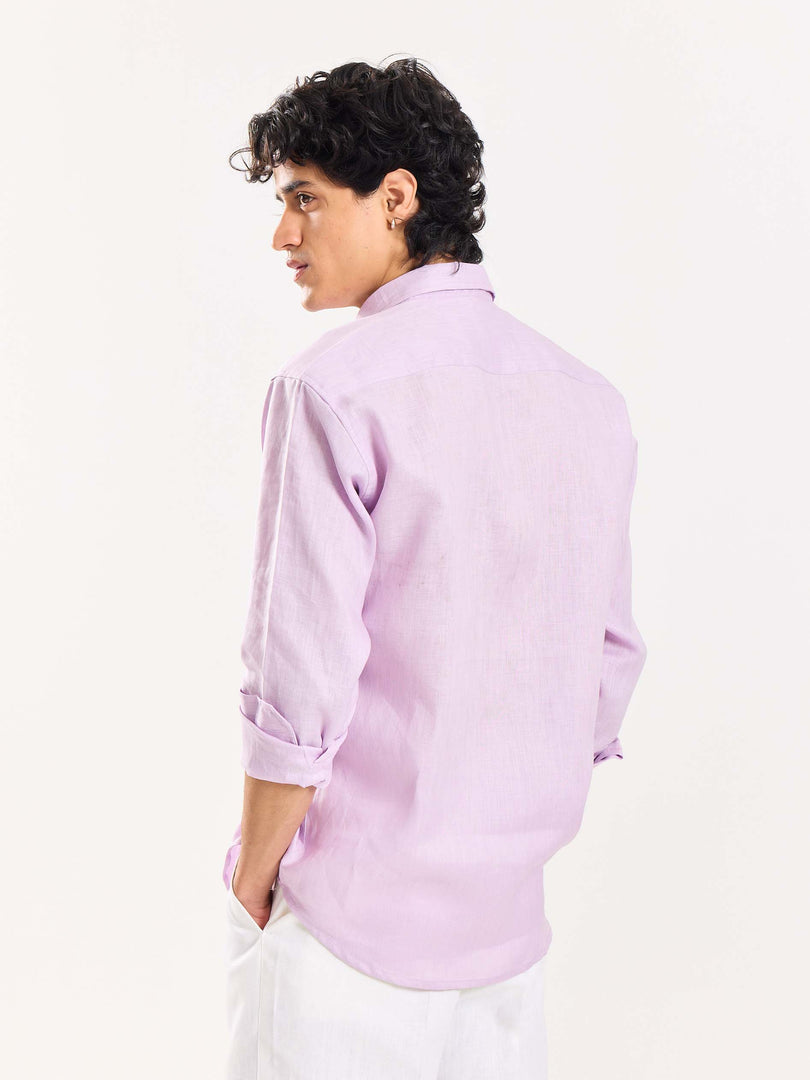 Lavender Irish Linen Shirt
