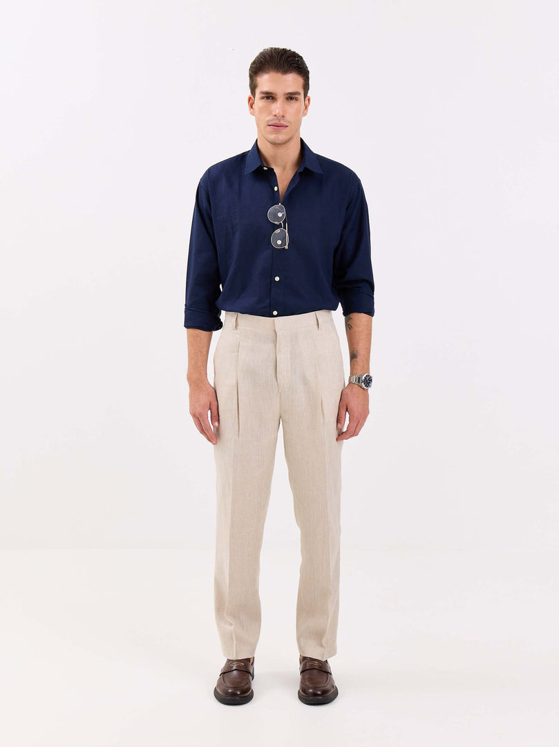 Natural Linen Trousers
