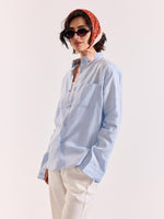 Load image into Gallery viewer, Sky Blue Linen Shirt
