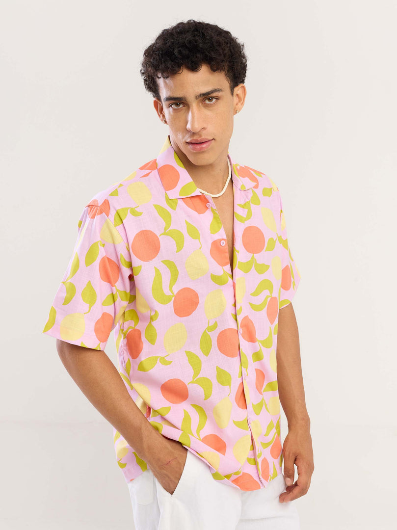 Lemon & Tangerines Printed Shirt
