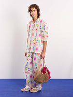 Load image into Gallery viewer, Sun &amp; the Sea Printed Linen Pullover
