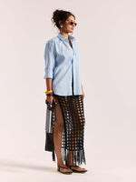 Load image into Gallery viewer, Sky Blue Linen-blend Shirt