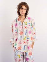 Load image into Gallery viewer, Sun &amp; the Sea Printed Linen Pullover

