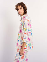 Load image into Gallery viewer, Sun &amp; the Sea Printed Linen Pullover
