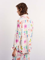 Load image into Gallery viewer, Sun &amp; the Sea Printed Linen Pullover

