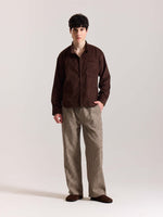 Load image into Gallery viewer, Coffee Brown Corduroy Oversized Shirt