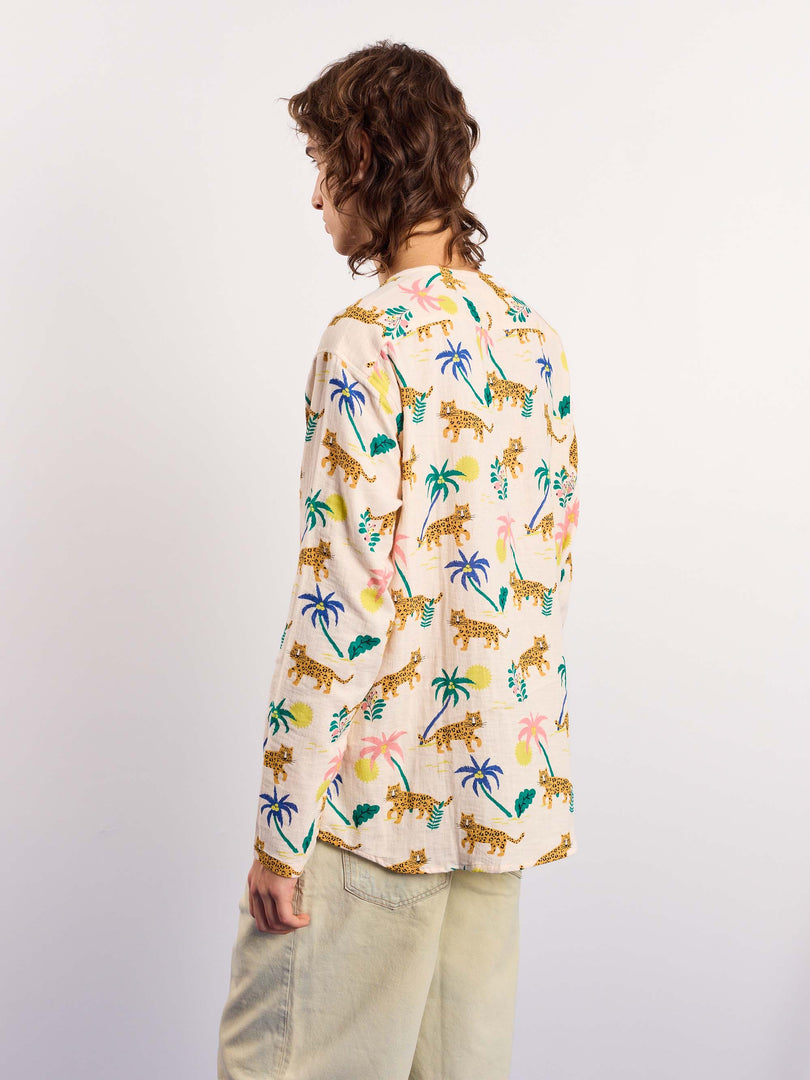 Tropical Safari Gauze Pullover