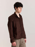 Load image into Gallery viewer, Coffee Brown Corduroy Oversized Shirt