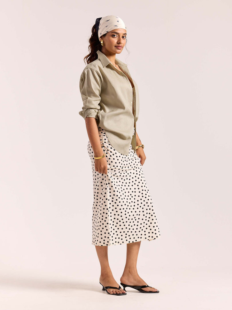 Tinted Pista Linen-blend Shirt