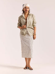 Tinted Pista Linen-blend Shirt