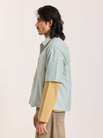 Load image into Gallery viewer, Green Checkered Cropped Shirt