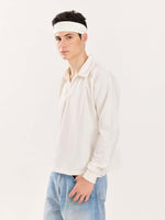 Load image into Gallery viewer, Off White Terry Polo Tee

