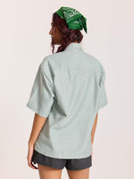 Load image into Gallery viewer, Green Checkered Cropped Shirt